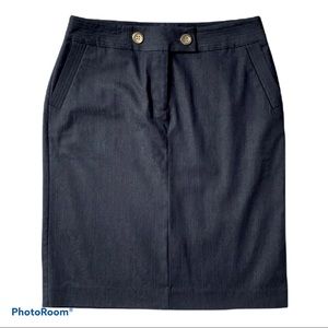 Harve Bernard Size 8 Pencil Skirt in Stretch Denim
